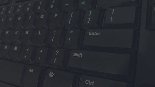 Black Computer Keyboard Closeup Photography