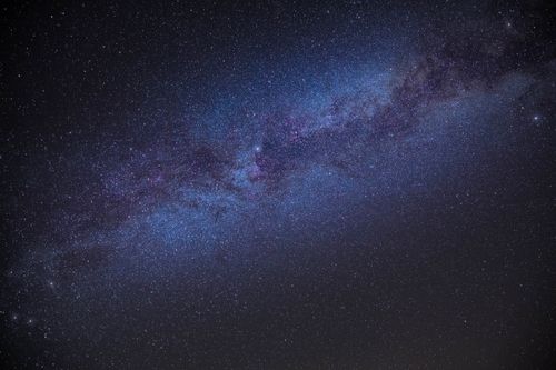 Free Capture the breathtaking view of the Milky Way galaxy illuminating the night sky above Briançon, France. Stock Photo