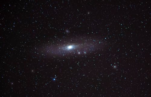 Free Captivating view of the Andromeda Galaxy surrounded by a star-filled night sky in Provence, France. Stock Photo