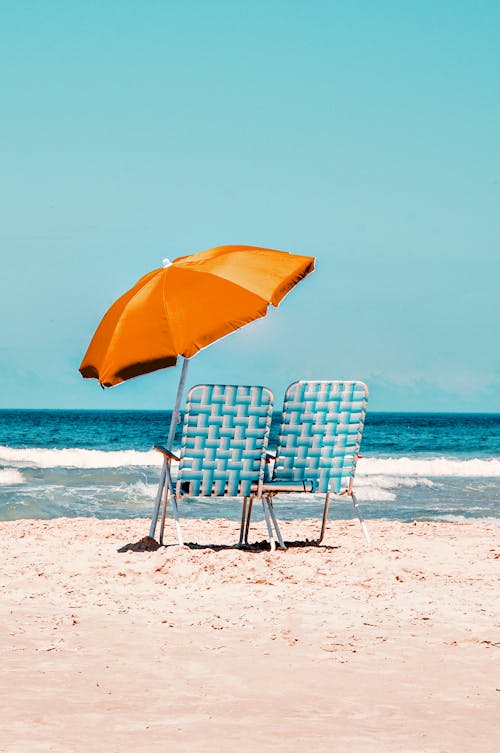 Free Orange Parasol Stock Photo