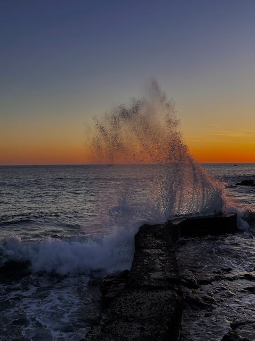 Kostenloses Stock Foto zu goldenen sonnenuntergang, strand sonnenuntergang, wunderschöner sonnenuntergang