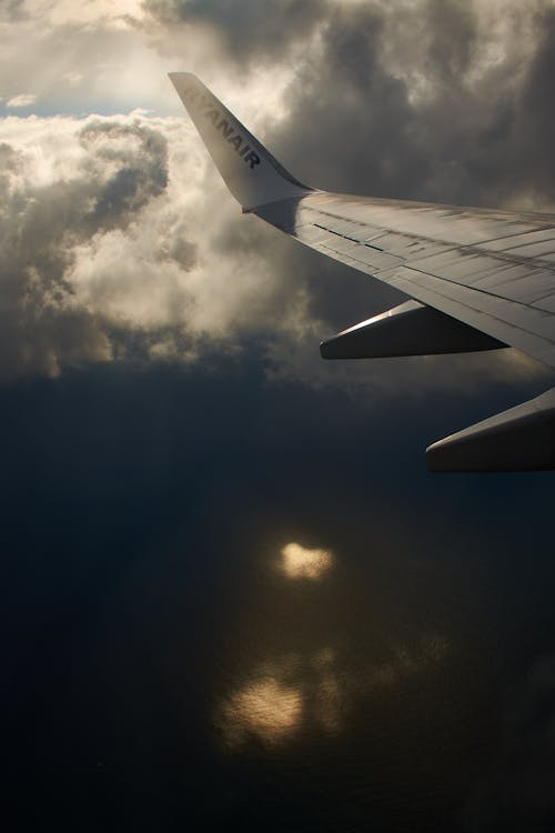 Free stock photo of aeroplane, airplane window, flight