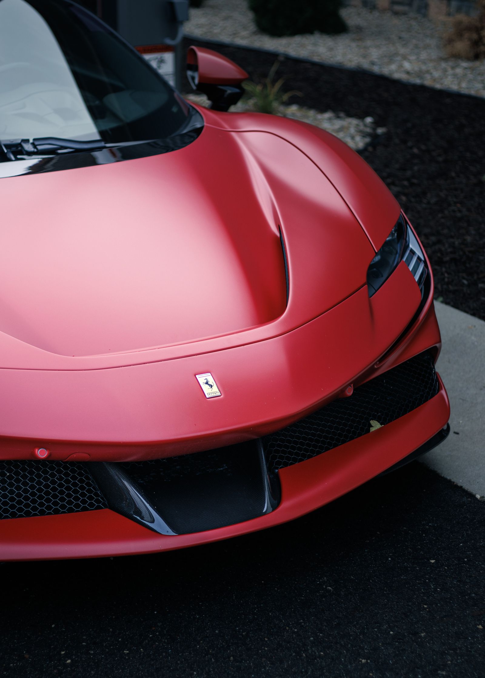 Sf90 Rdb Red Front View of a Red Ferrari SF90 Stradale · Free Stock Photo