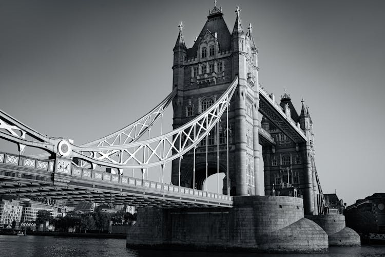 Tower Bridge Black And White 