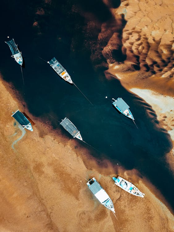 Birds Eye View on Boats