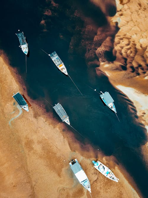Бесплатное стоковое фото с Аэрофотосъемка, берег, вертикальный выстрел