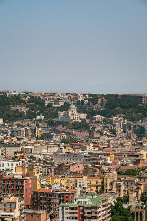 A view of the city of rome from a hill