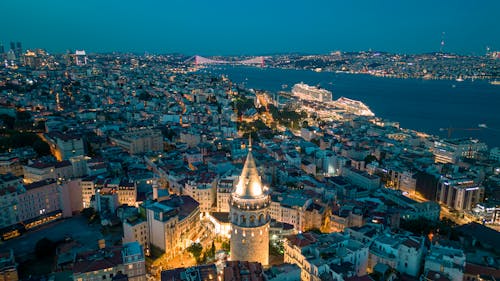 Cityscape of Istanbul at Night