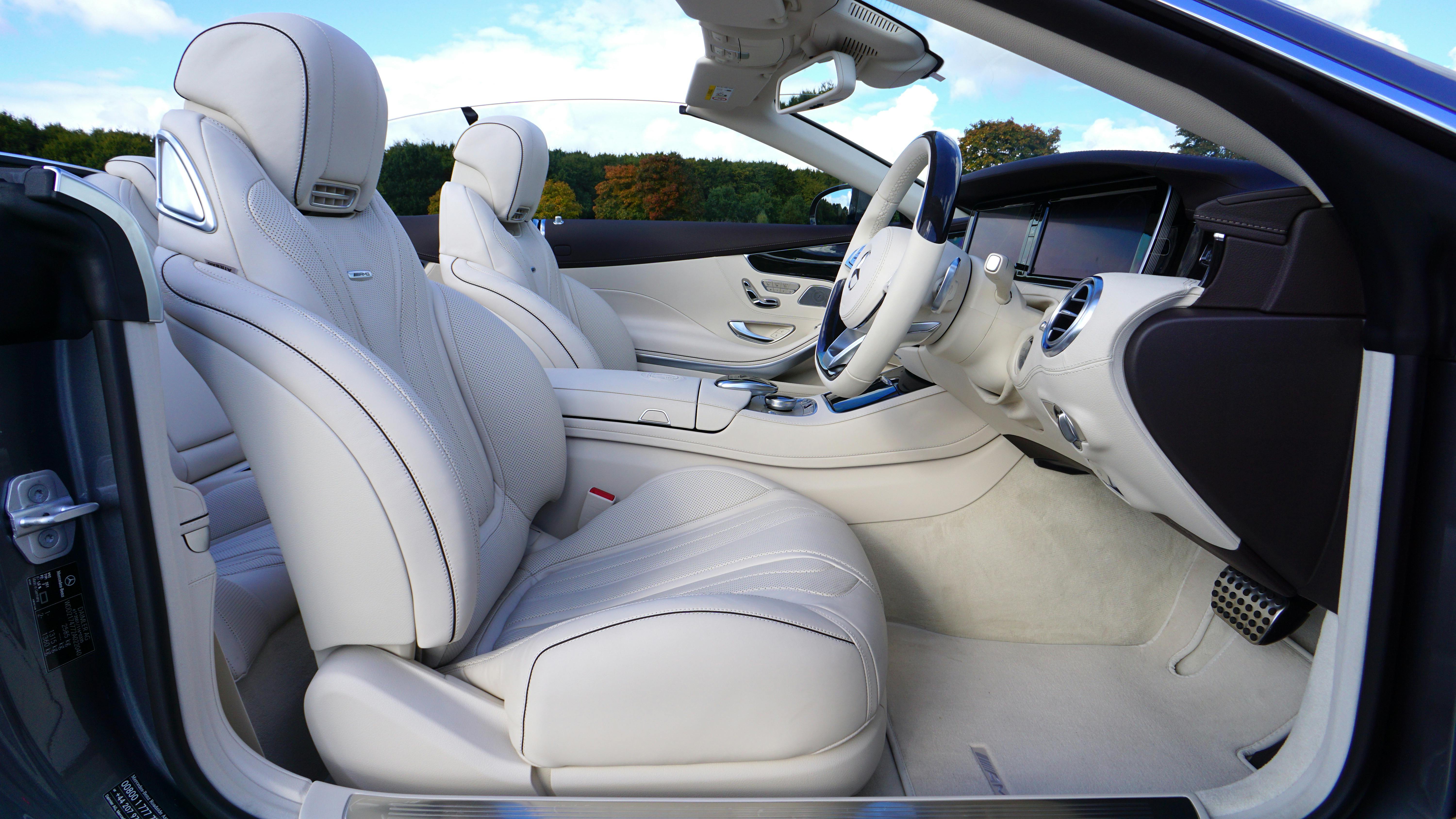 White Leather Car Bucket Seat · Free Stock Photo