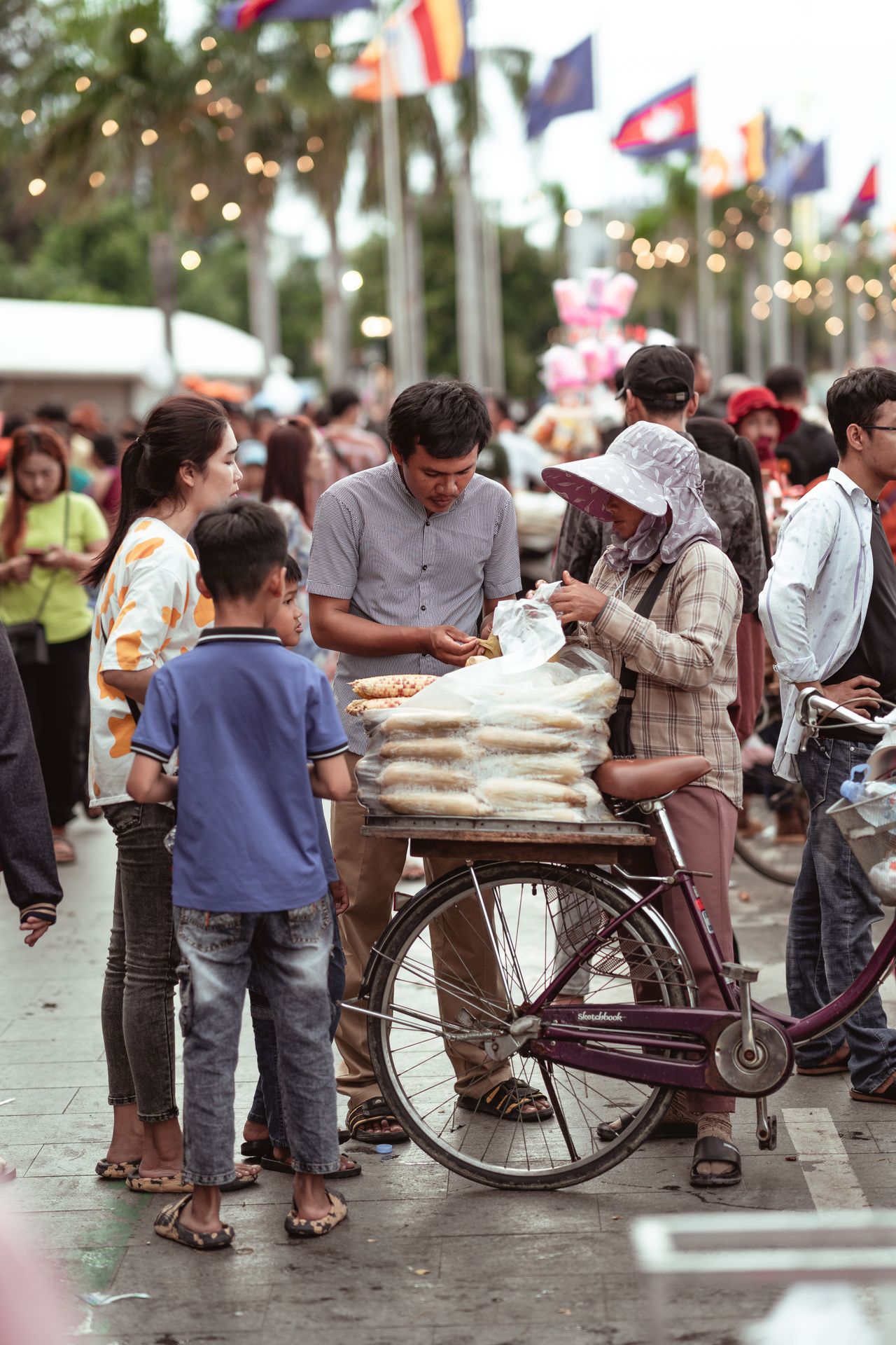Street market in Phnom Penh