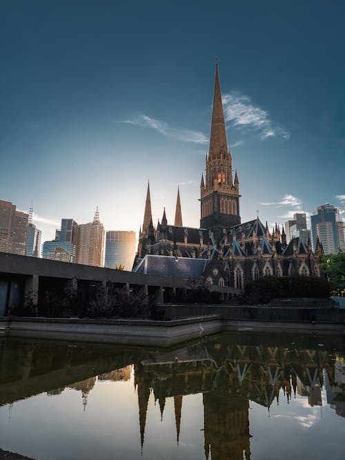 城市, 墨尔本, 大教堂 的 免费素材图片
