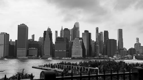 Fotos de stock gratuitas de bajo manhattan, blanco y negro, céntrico