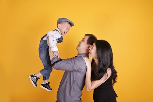 Free Couple with Child Stock Photo