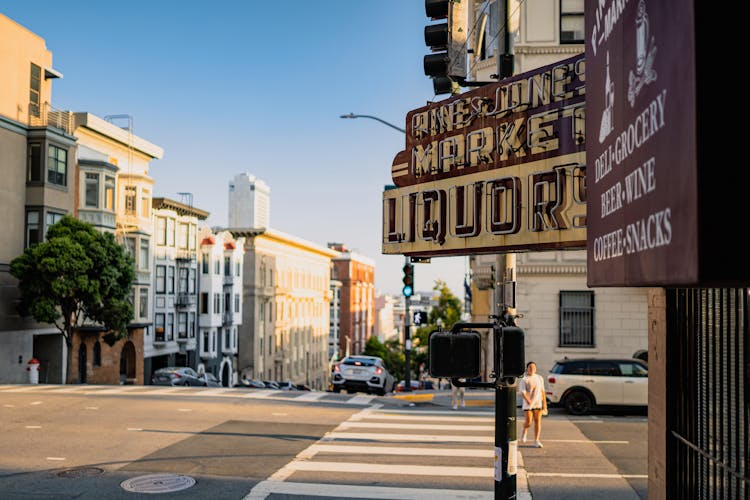 Logo Near Street In San Francisco