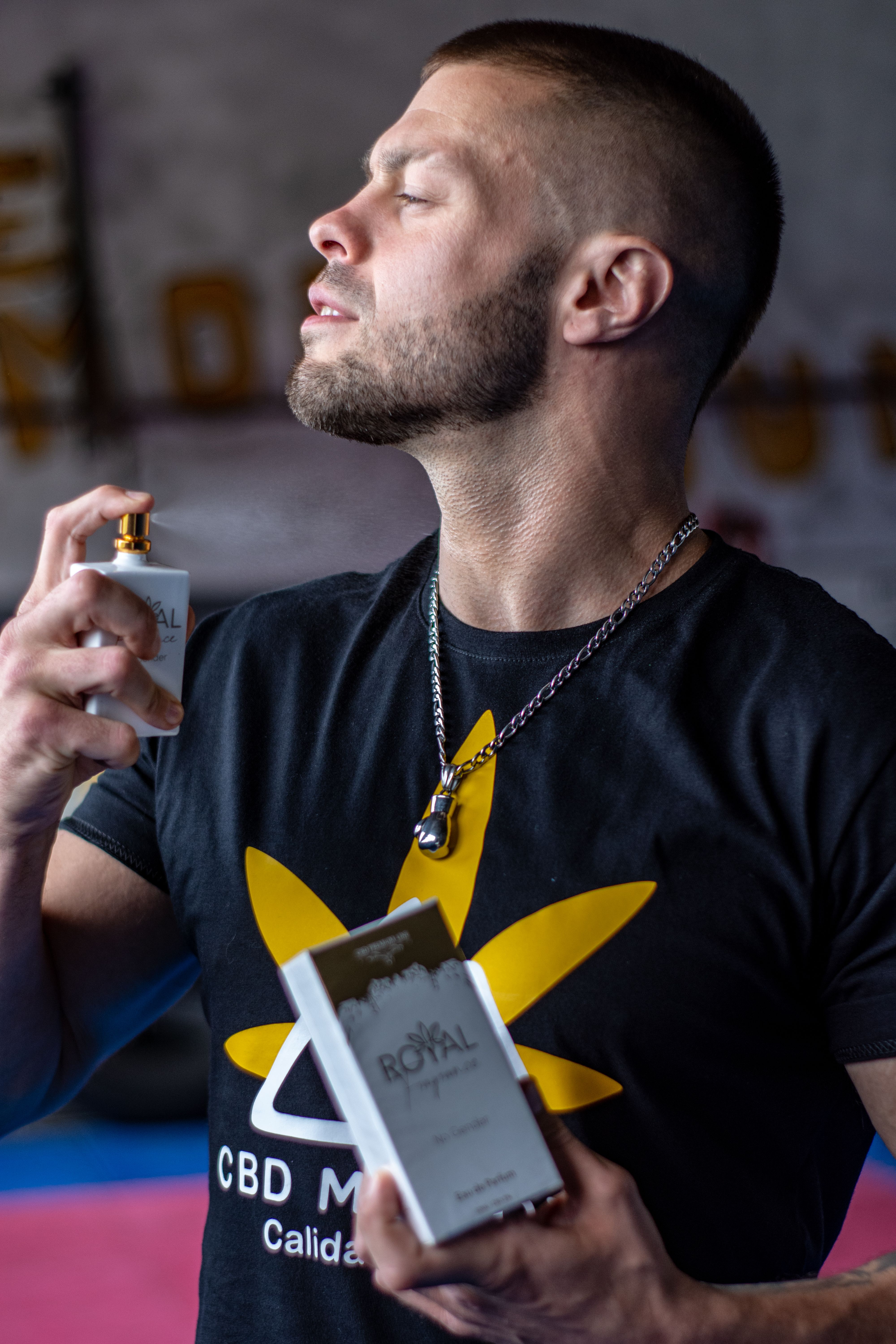Man Using Perfume · Free Stock Photo