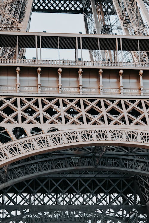 Close-up of Eiffel Tower in Paris