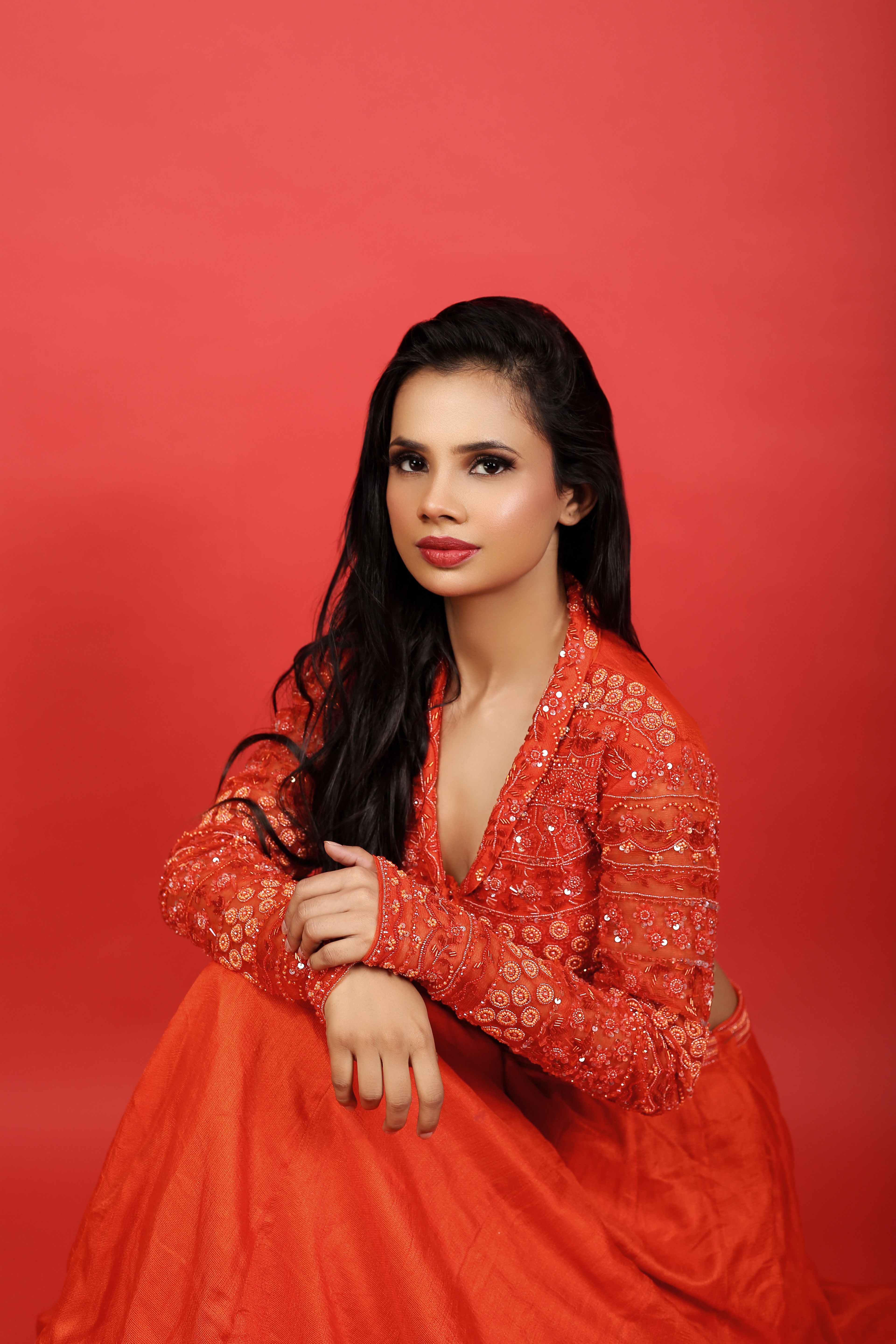 dinner dress red Mexican Red Evening Dress| Evening Dresses XXL / Red / Satin