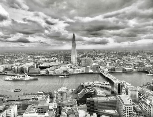 city_skyline, 伦敦市, 多雲的天空 的 免费素材图片