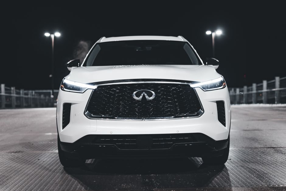 white luxury SUV exterior