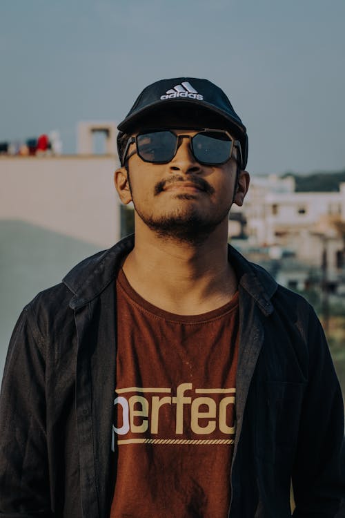 Portrait of a Man Wearing Sunglasses