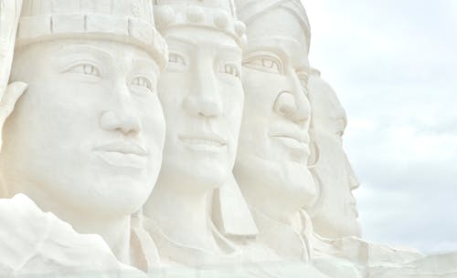 Sculptures of Heads of Eastern Generals