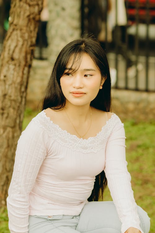 Ingyenes stockfotó ázsiai nő, barna, békés témában