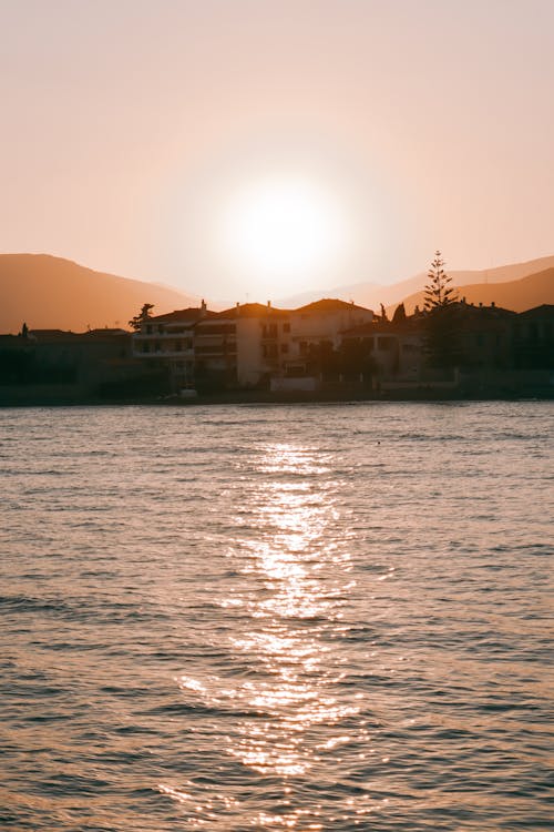 Sunset Over the Seaside Resort
