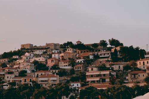 Photo of a Town on a Hill