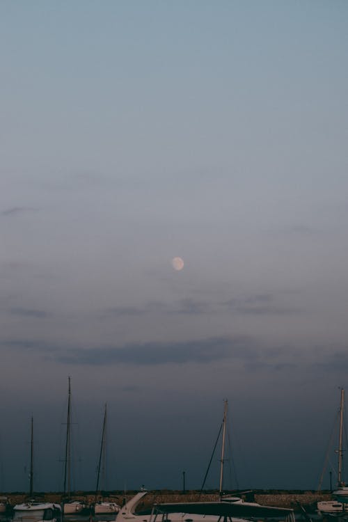 Moon at Dawn in Seaside