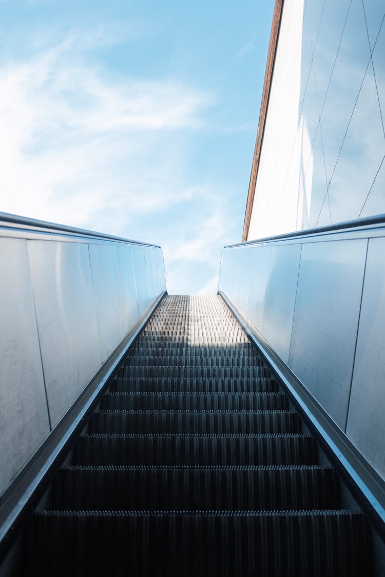 Escalator On An Airport 