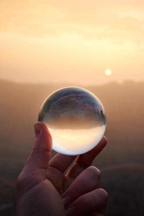 Glass Ball in Hand