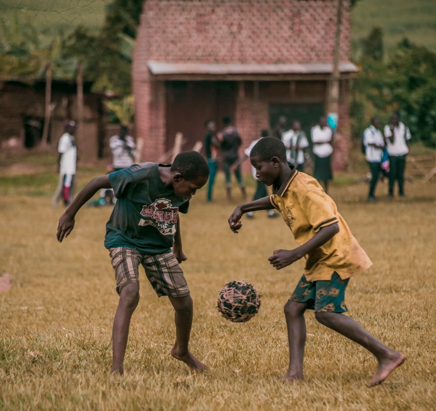 Stock photo of African schoolchildren