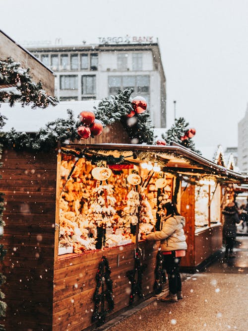 People on Christmas Fair