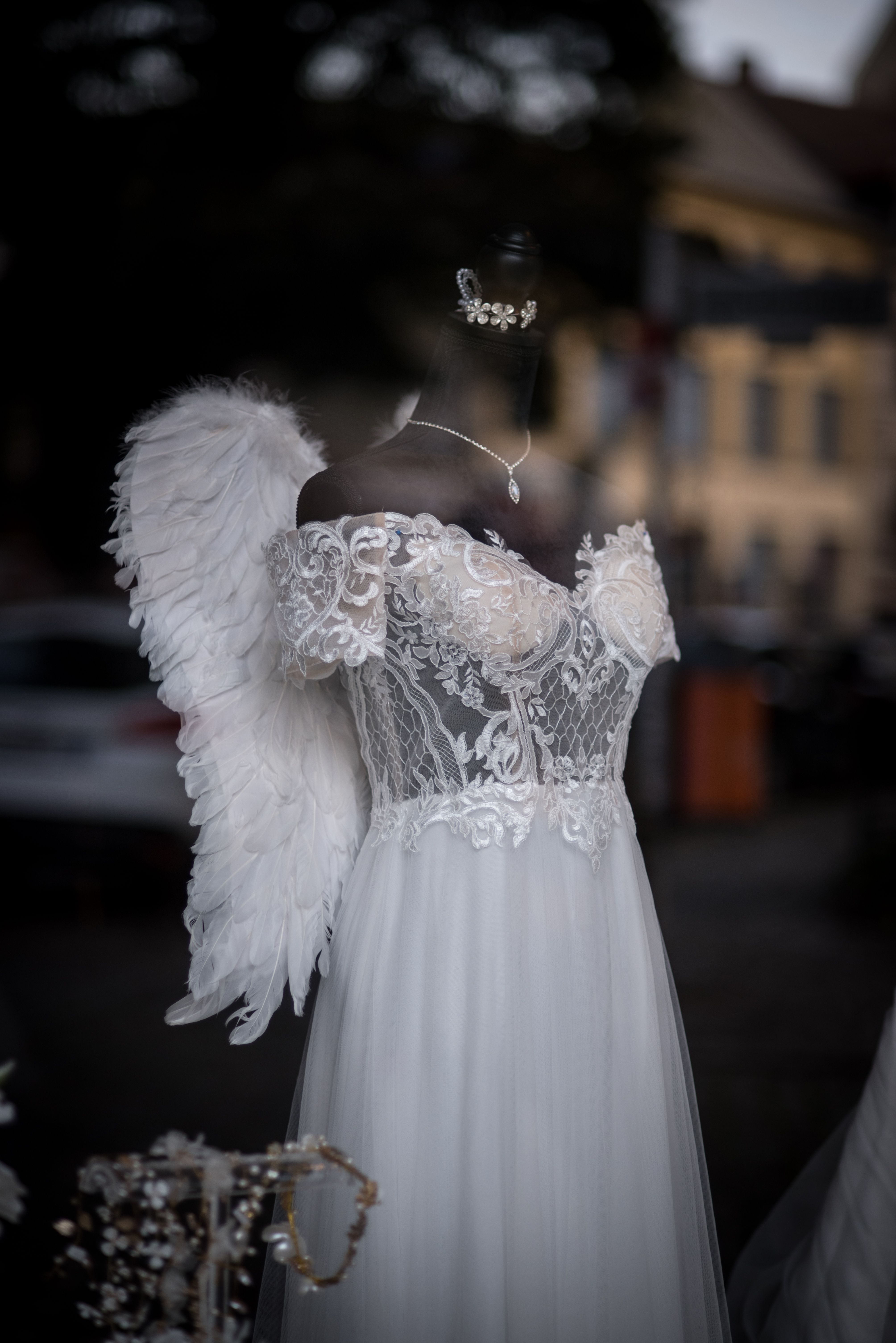 Angel Costume on an Exhibition in a Shop · Free Stock Photo