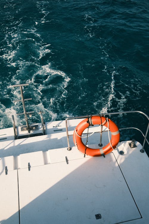 A Lifebuoy on a Boat 