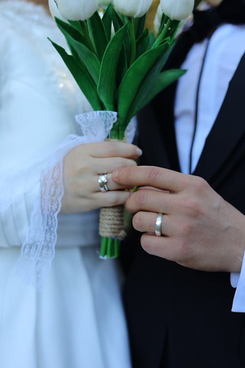 Photos gratuites de blanc, bouquet, couple