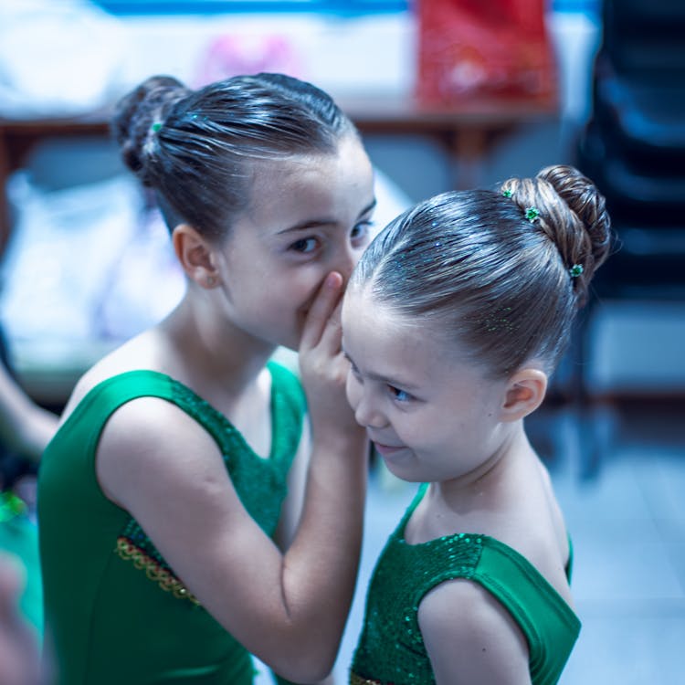 Two Girls Wearing Costumes 