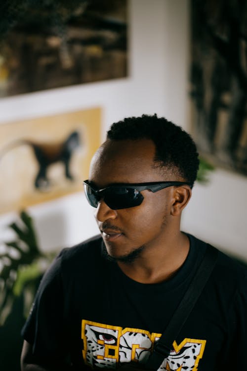 Portrait of an African Man Wearing Sunglasses
