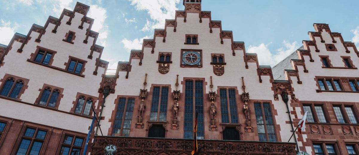 Fachada del Römer, el ayuntamiento de Fráncfort