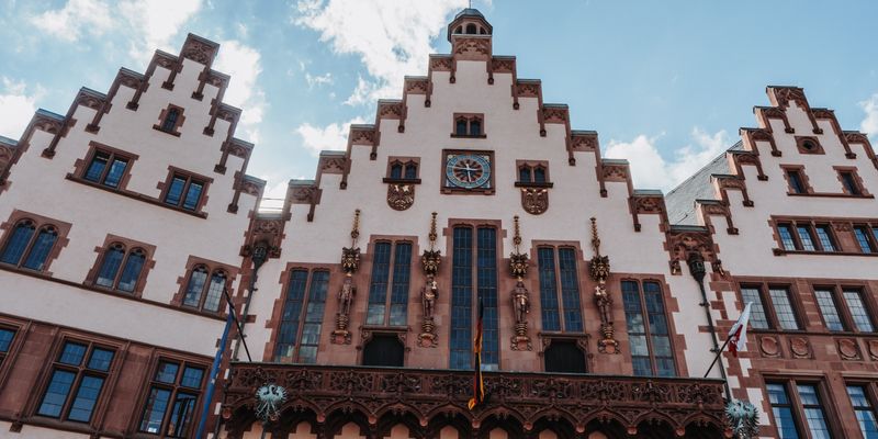 Fachada del Römer, el ayuntamiento de Fráncfort