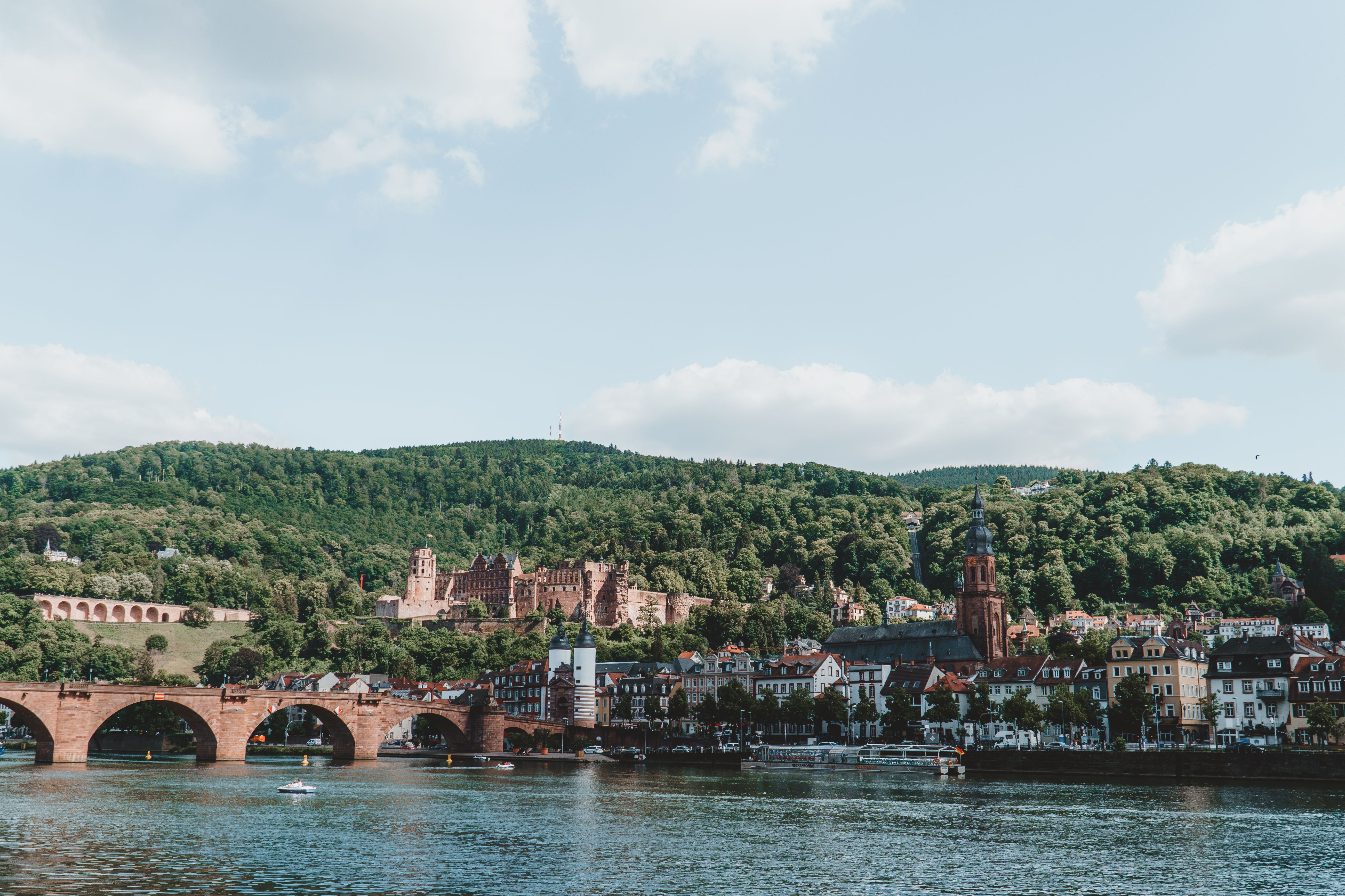 El Puente Viejo sobre el Neckar, en Heidelberg