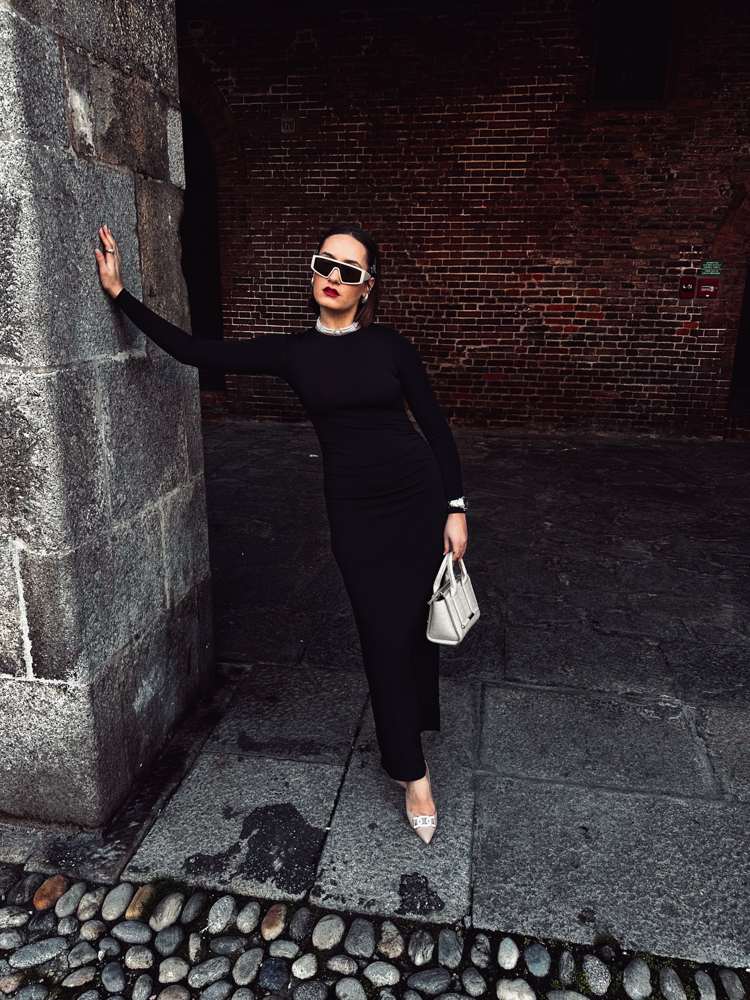 Vestido Midi Canelado