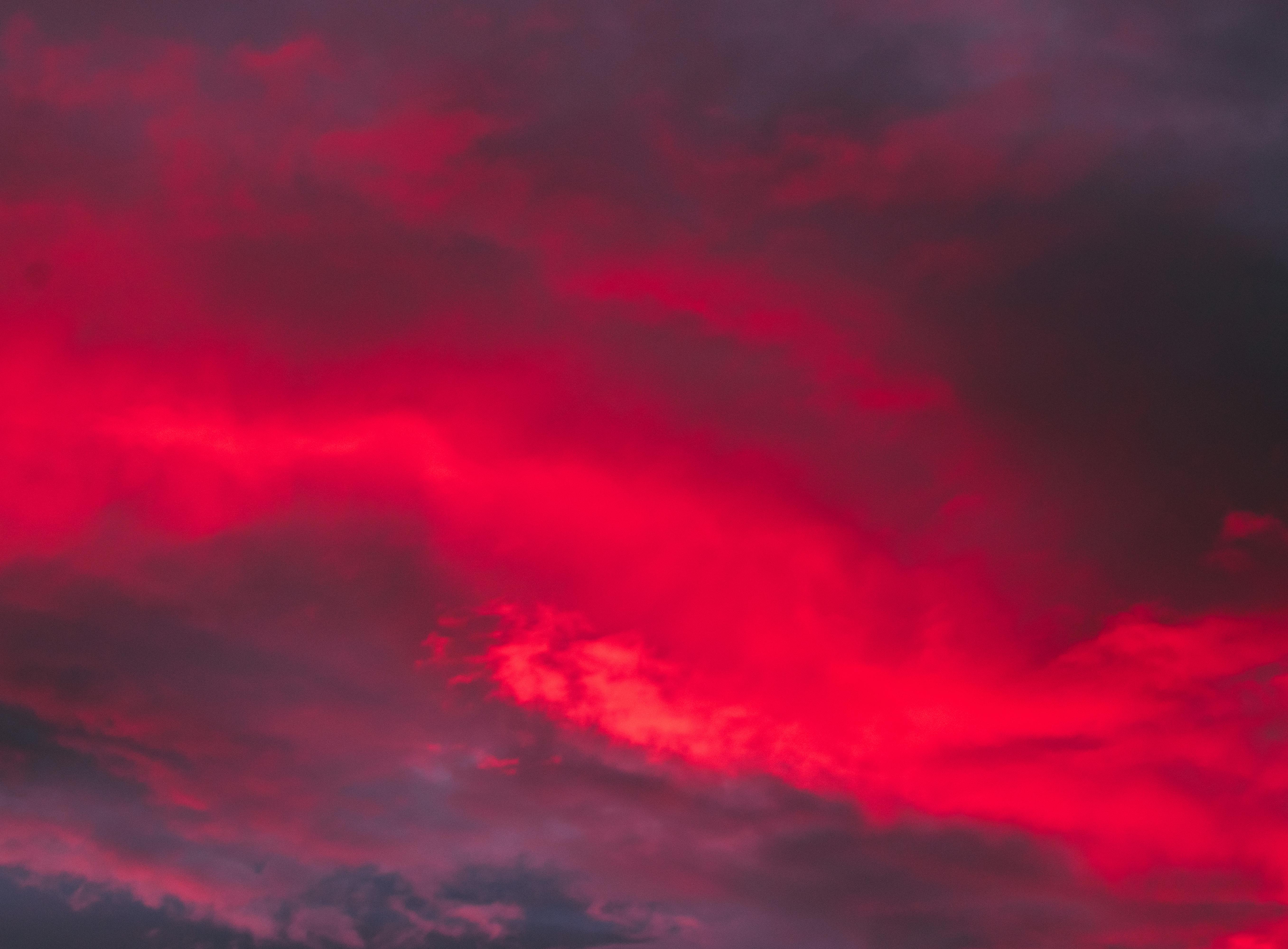 Wallpaper ID: 286389 / sunset red sky fiery orange clouds cloudy 4k  Wallpaper