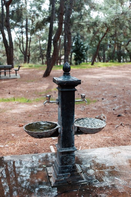 Free drinking fountain Stock Photo