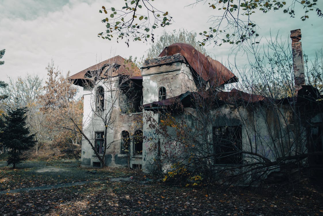 Abandoned house in the forest