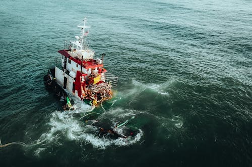 Foto d'estoc gratuïta de aigua, barca, barca de pesca