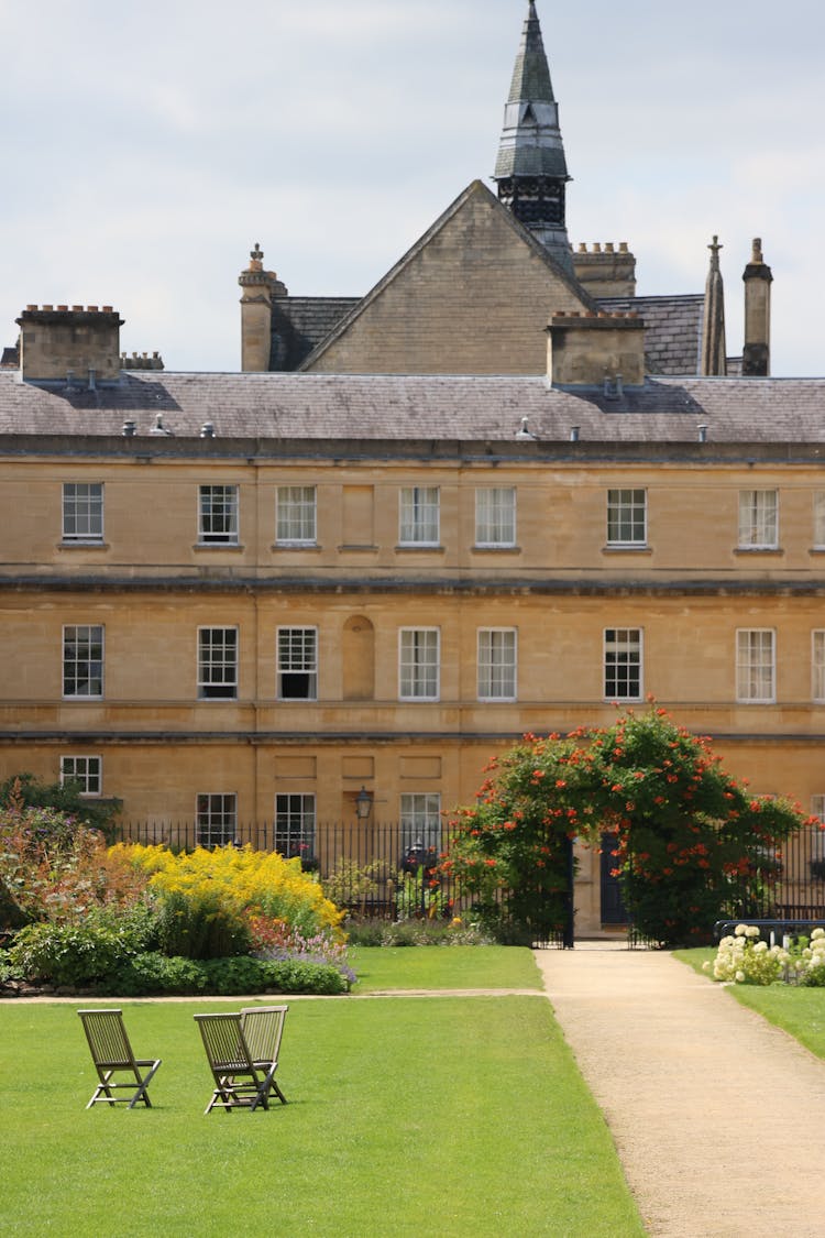 Garden In Trinity College In Oxford