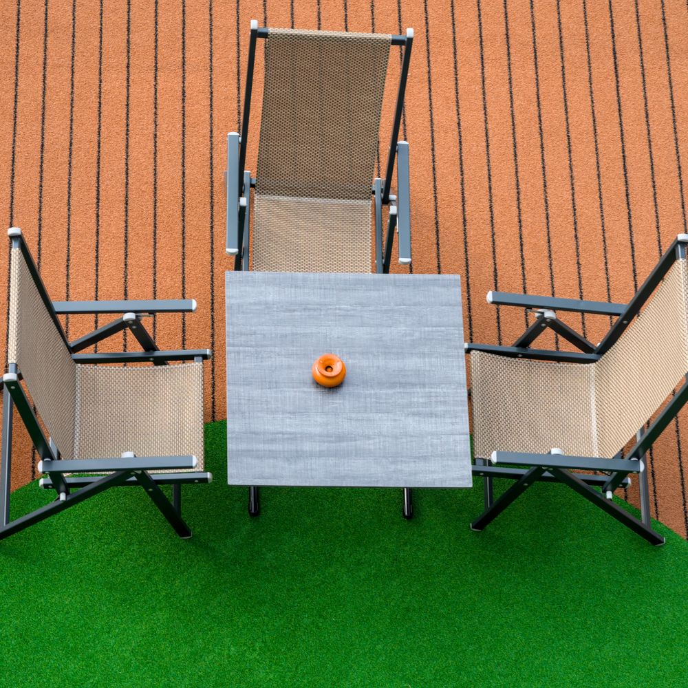 Fence and Decking Painting in Cricklewood — careful masking before painting begins
