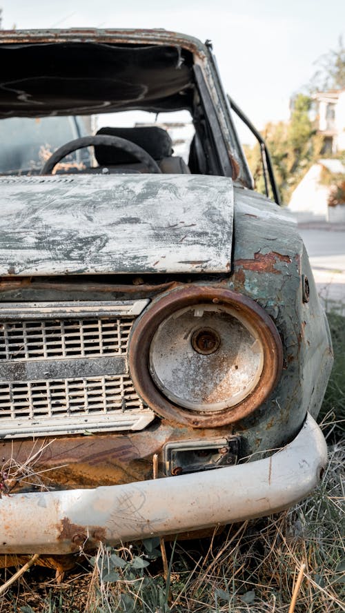 Close up of Car Wreckage