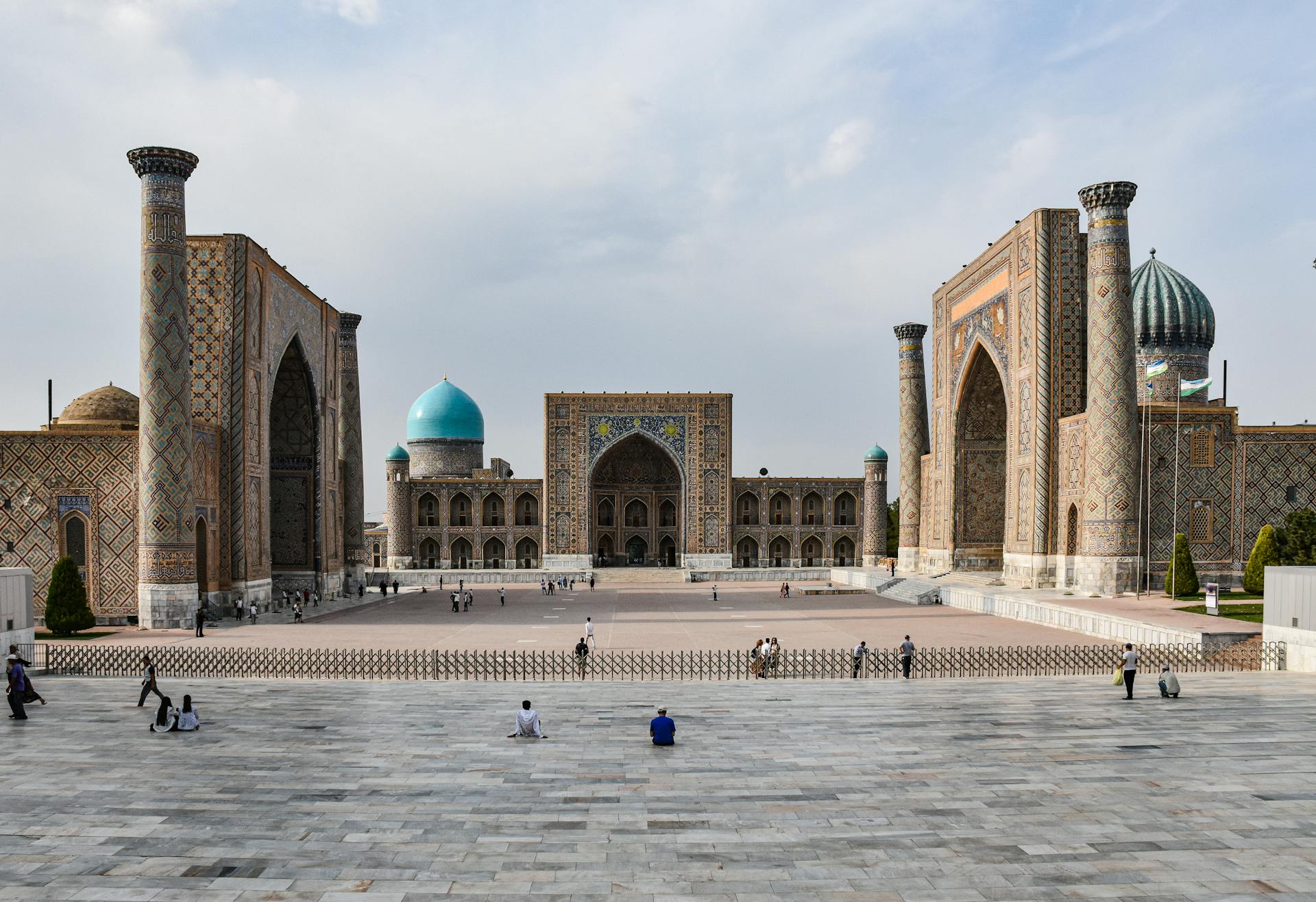 Registan Square in Samarkand in Uzbekistan